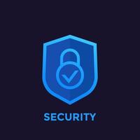 icono de escudo o concepto de seguridad vector