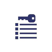 key takeaway icon on white vector