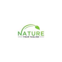 nature logo in white background vector