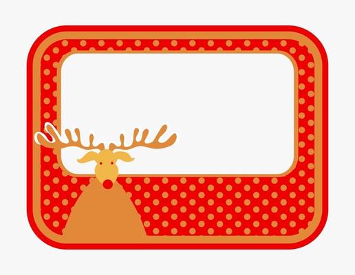 Rudolf Festive Border