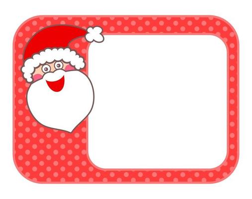 Christmas Santa Polka Frame