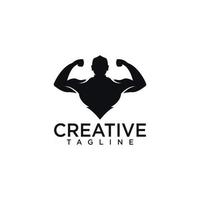 Gym logo creative design vector template
