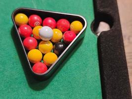 Miniature billiards balls photo