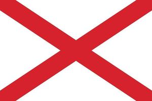 Alabama officially flag vector