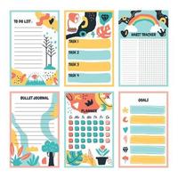 Many Types Of Journal Design Ready to Use vector