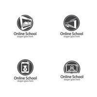 Online Education logo design template vector