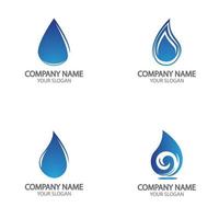 Water drop Logo Template vector