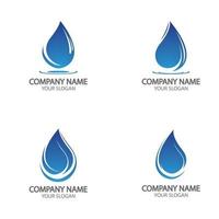 Water drop Logo Template vector