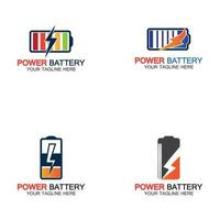 Power Battery Logo icon vector illustration