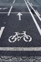 bicycle traffic signal on the road photo