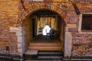 Small corner inside a Venetian street photo