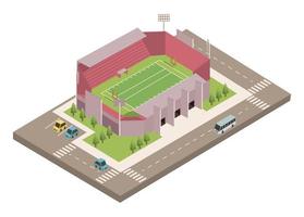 football stadium and road vector