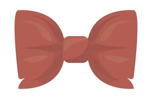 elegant red bowtie vector