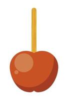 apple with caramel vector