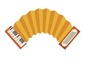 accordion instrument icon vector