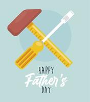 fathers day message vector