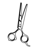 barbershop scissors sketch