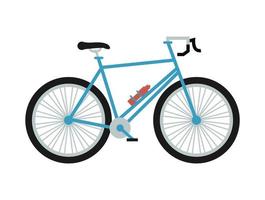 icono de bicicleta azul vector