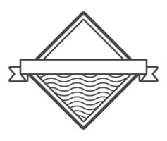 rhombus frame emblem vector