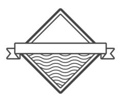 rhombus frame emblem vector