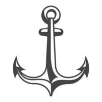 maritime anchor sketch vector