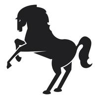 horse emblem silhouette vector