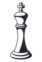 chess king piece vector