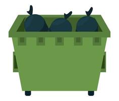 street garbage container vector