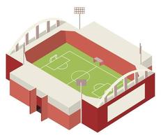 estadio de futbol isometrico vector