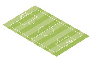 soccer field isometric vector