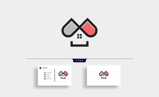 Home Capsule Logo Symbol Template Vector Design illustration