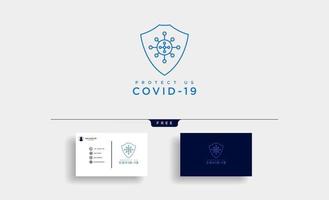Covid 19 corona virus symbol vector protect illustration