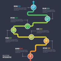 Timeline infographics design vector for business data visualization