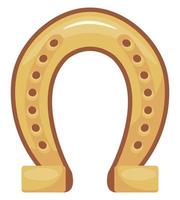 golden horseshoe icon vector