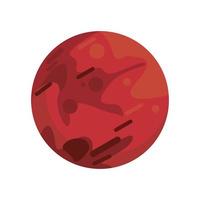 mars planet red vector