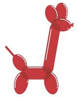 giraffe balloon animal vector