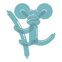 monkey balloon animal vector