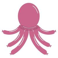 octopus balloon animal vector