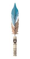 feather and bamboo vector