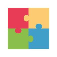 puzzle game pieces vector