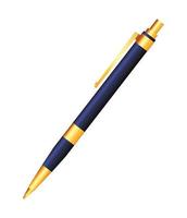 elegant pen supply vector