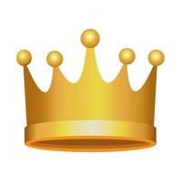 king golden crown vector