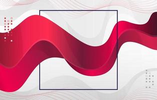 Modern Red Color Wave Style Background