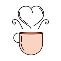 love coffee cup vector