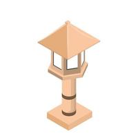 lamp post isometric vector