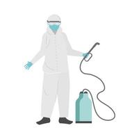 disinfectant worker equipment vector