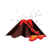 natural disaster volcano vector