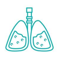 lungs respiratory system vector