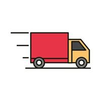 delivery truck transport vector