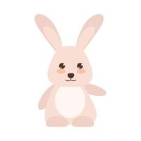 cute little rabbit vector